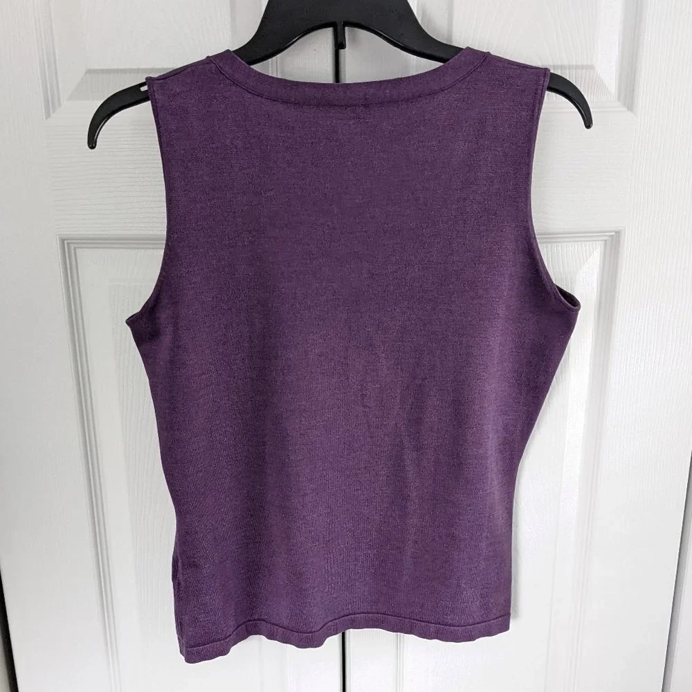 Lafayette 148 New York Silk Sleeveless Top - Picture 8 of 11